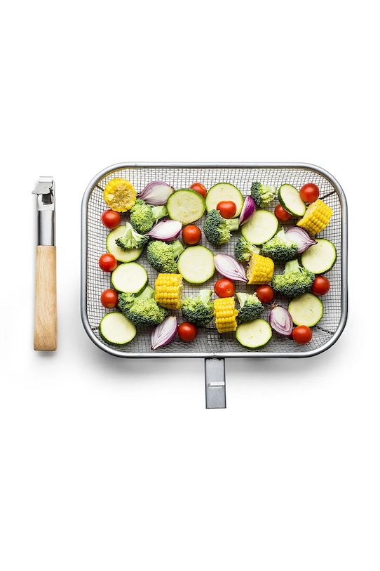 Sagaform koszyk do grillowania ze stali 38 x 35 x 7,5 cm 5017804 szary AA00