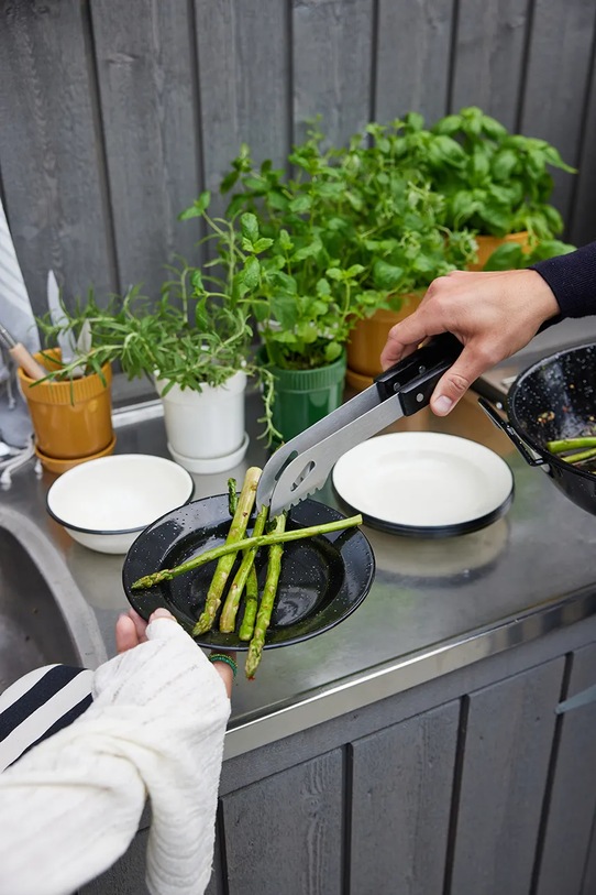 Sagaform zestaw do grillowania ze stali nierdzewnej 47 x 38 x 20 cm czarny 5018181