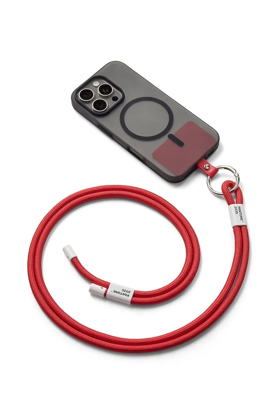 Pantone șnur de telefon din material textil 48 x 3,3 cm 101332035 rosu AA00