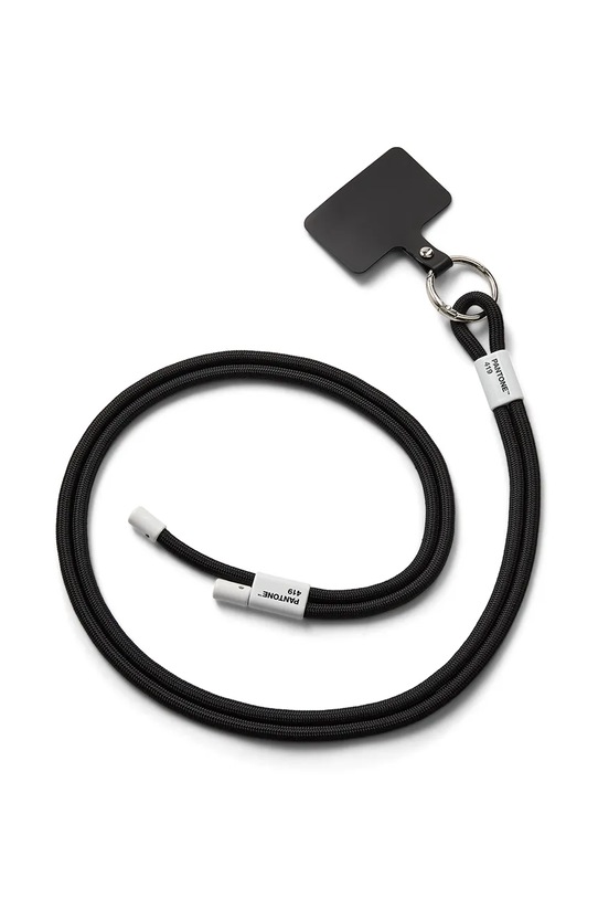 Pantone λουράκι για το τηλέφωνο από υφασμάτινο υλικό 48 x 3,3 cm μαύρο 101330419