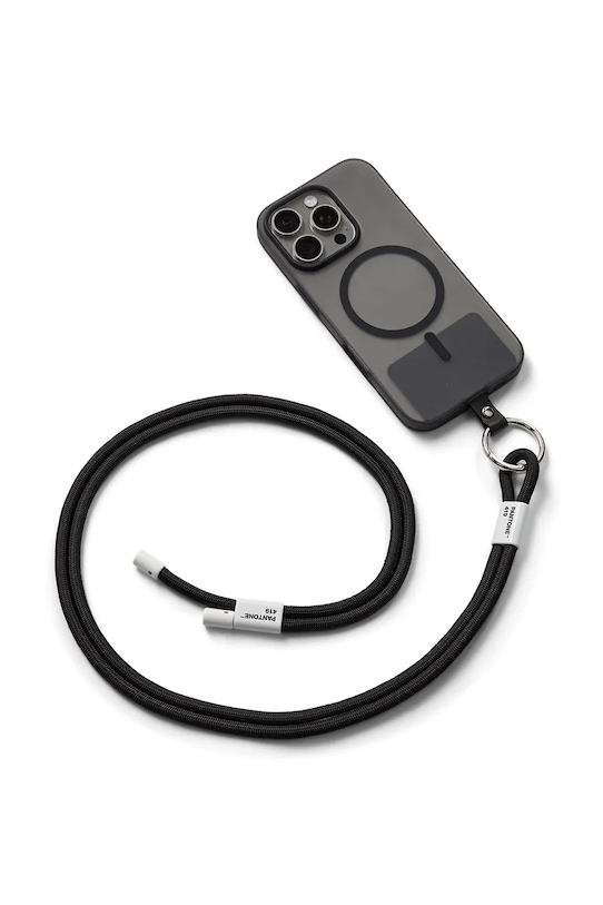 Pantone λουράκι για το τηλέφωνο από υφασμάτινο υλικό 48 x 3,3 cm 101330419 μαύρο AA00