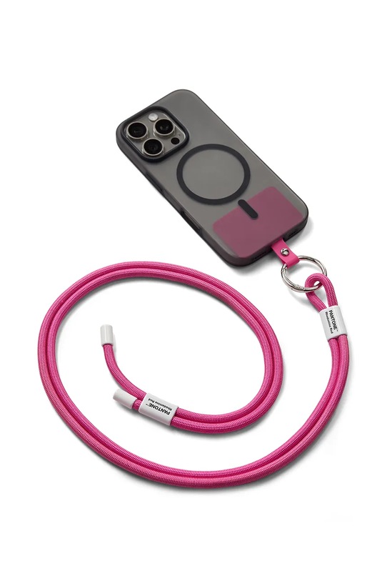 Pantone Λουράκι για το τηλέφωνο από υφασμάτινο υλικό 48 x 3,3 cm 101330001 ροζ AA00