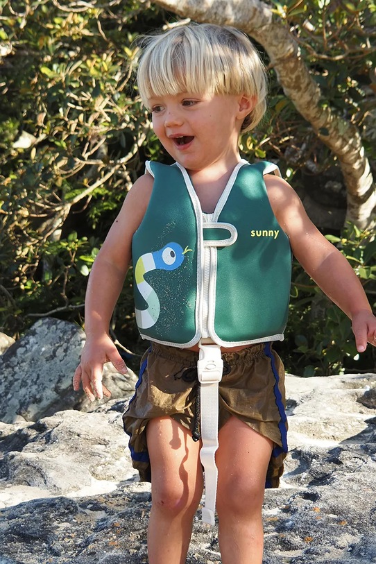 SunnyLife kamizelka do pływania 1-2 S61FVIJG zielony