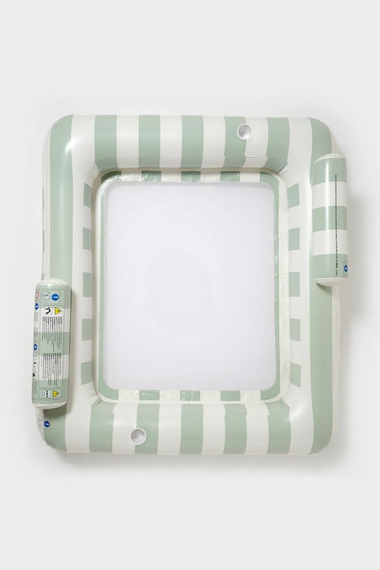 Lifestyle SunnyLife podwójny hamak do pływania 190 x 170 x 42 cm S51DHWHT zielony