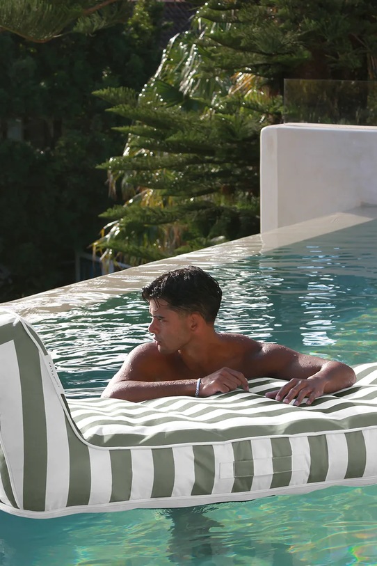 SunnyLife dmuchany leżak z tworzywa sztucznego 180 x 85 x 50 cm S61LLSST zielony