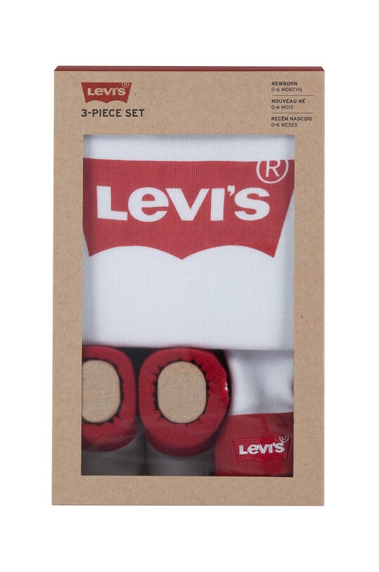 Chłopiec Levi's Komplet niemowlęcy LL0019.NOS.K biały