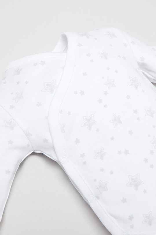OVS body bawełniane niemowlęce (2-pack) 1435502.NEWBORN biały AA00