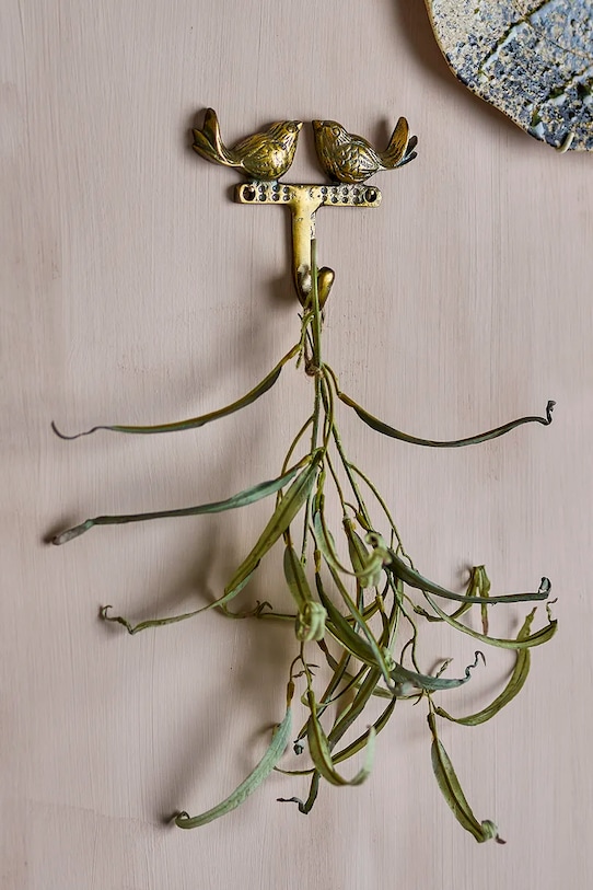 Salon i sypialnia Bloomingville wieszak ścienny Fredo 14 x 11 x 3 cm 82068401 żółty