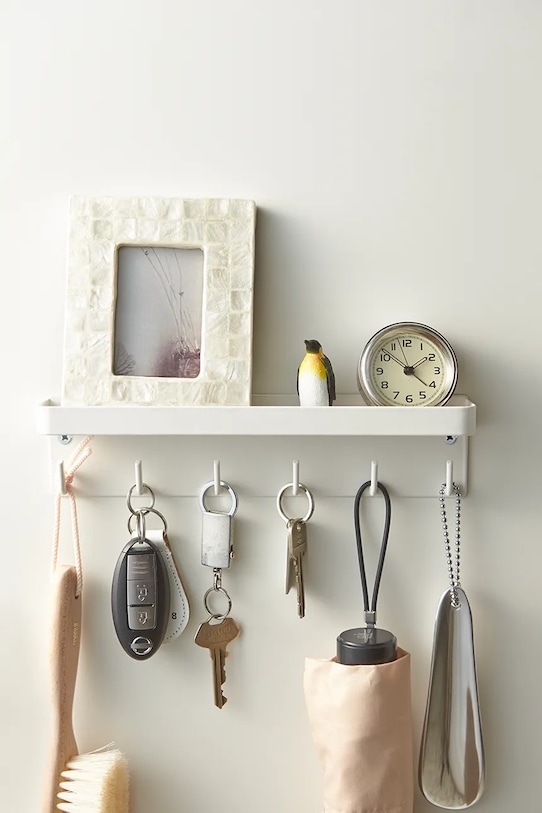 Настенная вешалка с полкой Yamazaki Smart белый 2754