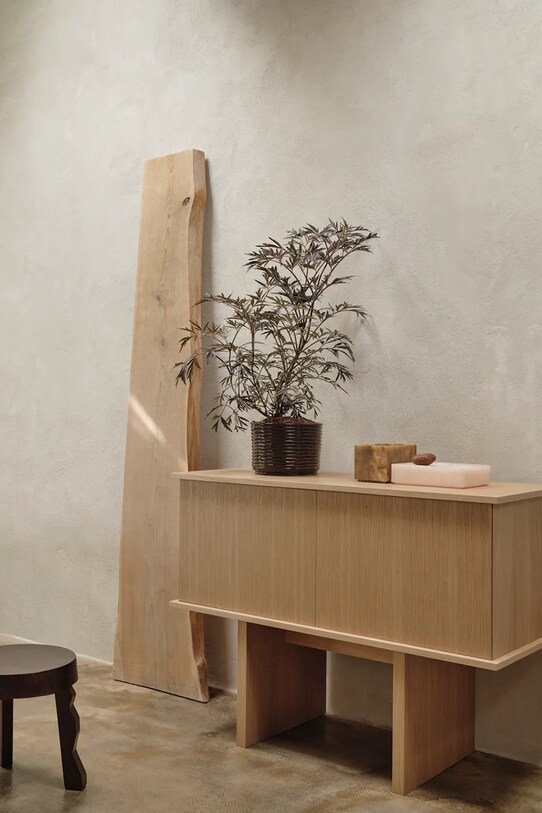 Salon i sypialnia ferm LIVING pudełko do przechowywania Mist Box 1104269932 pomarańczowy