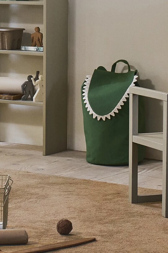 Вітальня та спальня Кошик для зберігання ferm LIVING Crocodile 1104269956 зелений