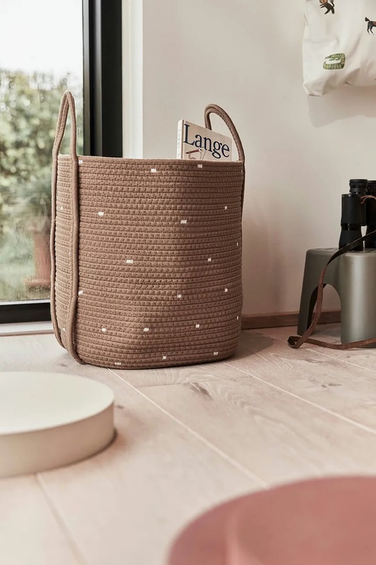 OYOY set de coșuri de depozitare Dot Cotton Rope 2-pack L301040 maro AA00