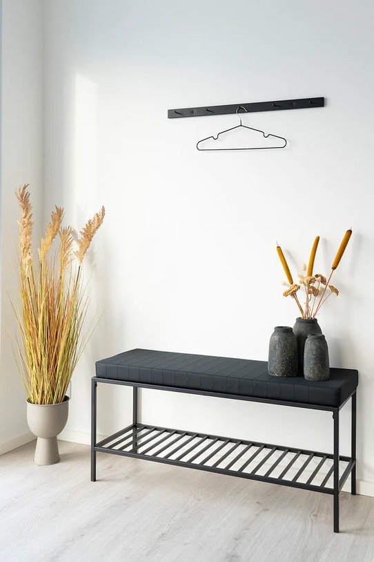 Living și dormitor House Nordic umeras de perete Vita Coat Rack 4494065 negru