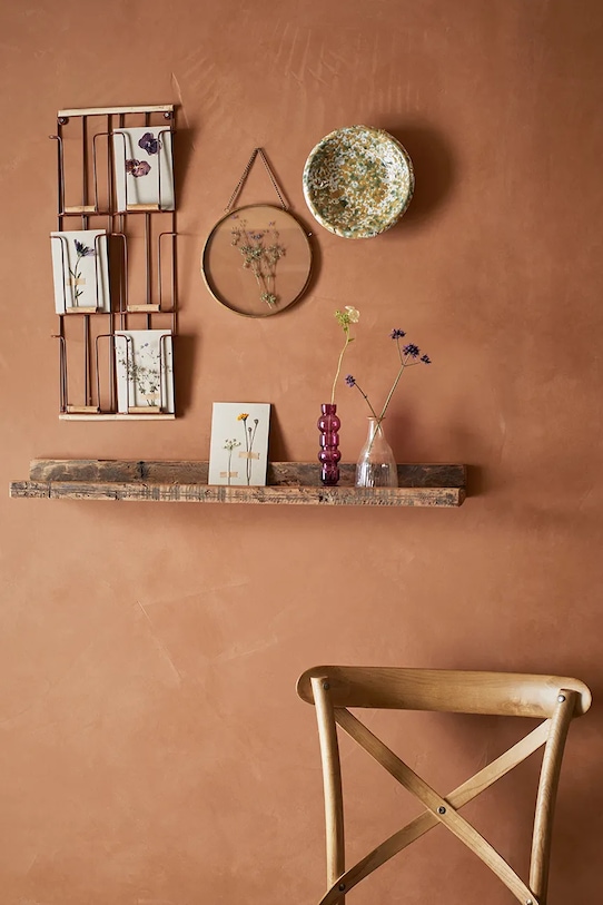 Salon i sypialnia Madam Stoltz półka ścienna MCC11 brązowy