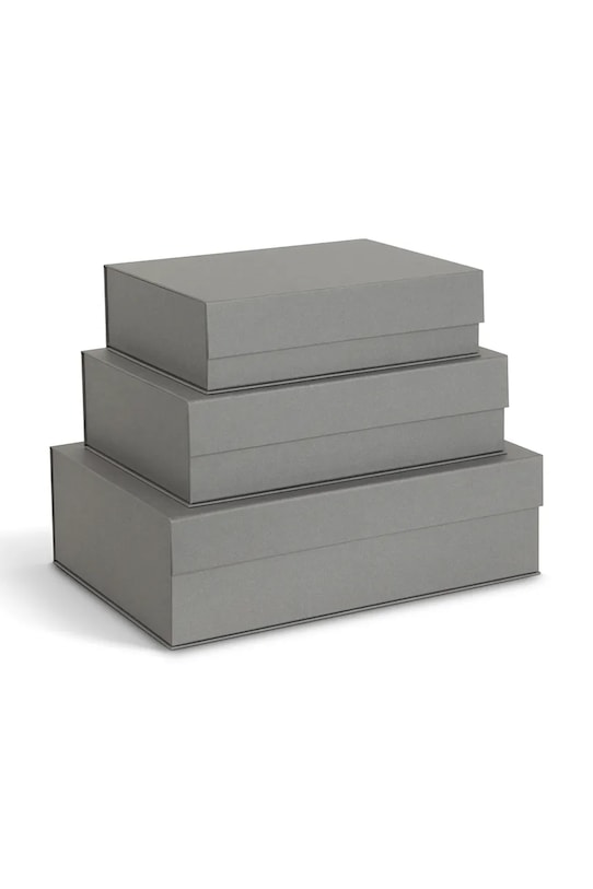 Bigso Box of Sweden zestaw pudełek do przechowywania 3-pack szary 123354133.99