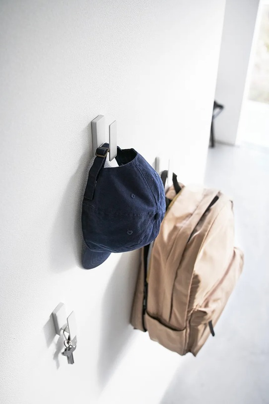 Obývací pokoj a ložnice Sada nástěnných věšáků Yamazaki 3-pack 1688 bílá