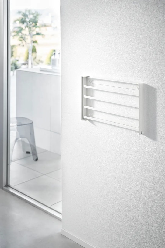 Σαλόνι και υπνοδωμάτιο Ράφι τοίχου Yamazaki 8142. λευκό