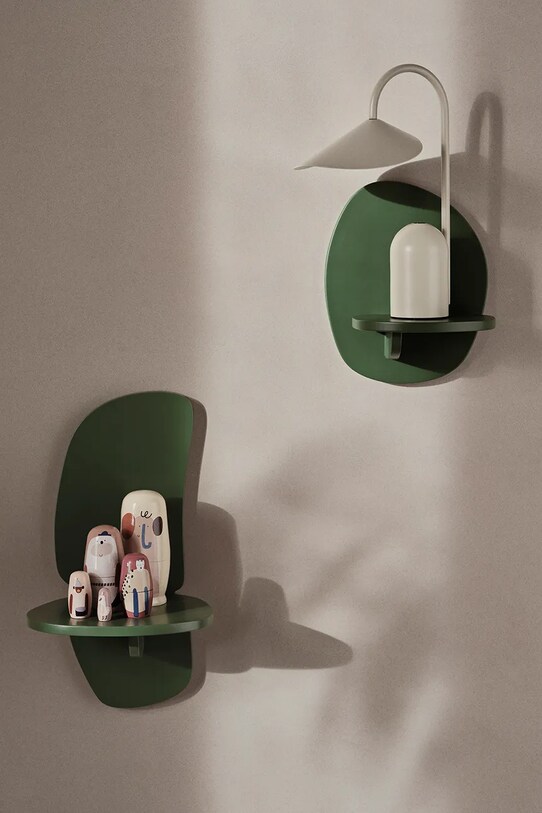 Living și dormitor ferm LIVING raft de perete Pilu 25 cm 1104268907 verde