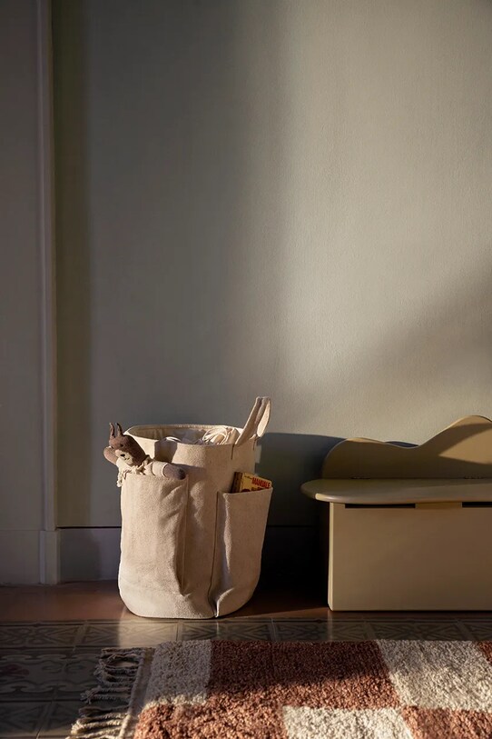 ferm LIVING coș de depozitare Pocket Storage Bag 1104267608 bej AA00