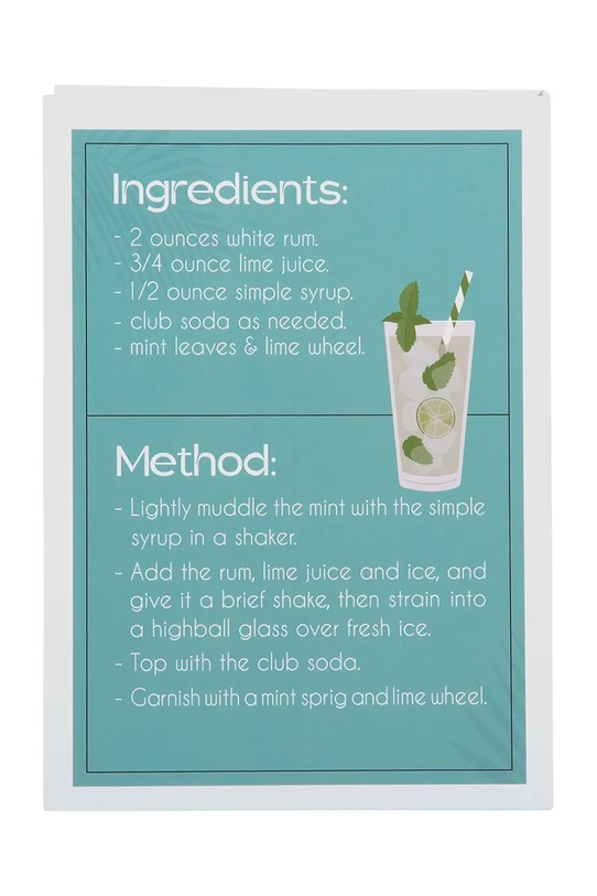 Obývacia izba a spálňa Úložný box Present Time Storage Book Mojito PT4287 viacfarebná