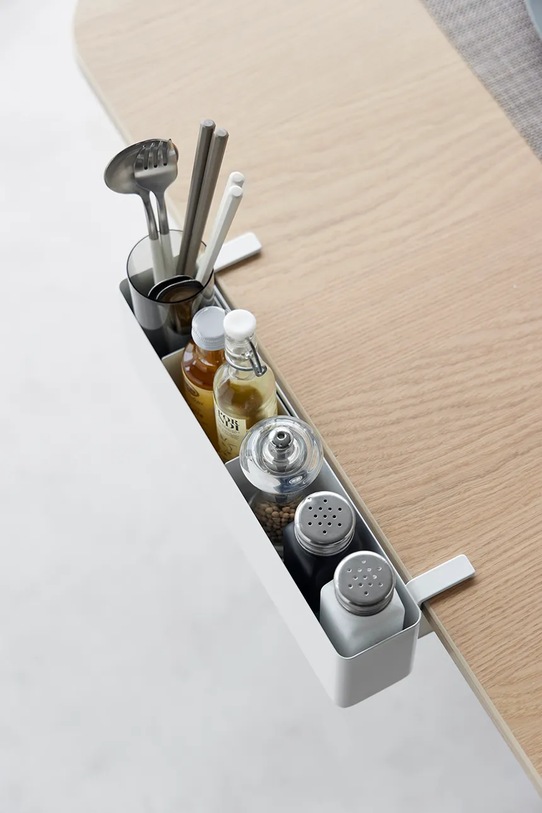 Košara z nastavkom za mizo Yamazaki Tower bela 1574