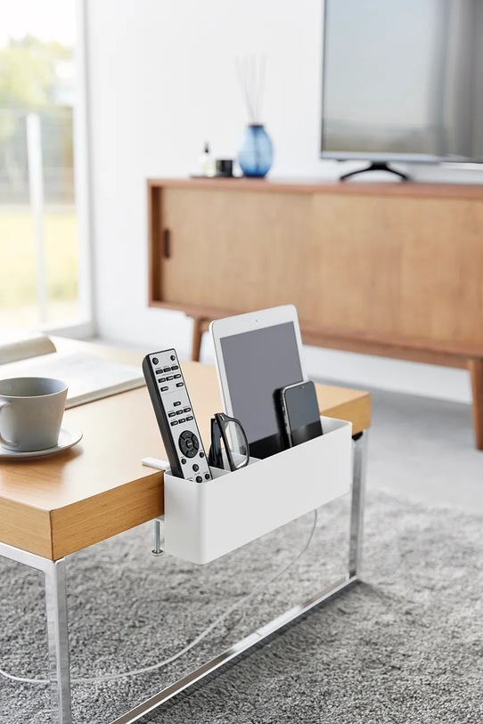 Košara z nastavkom za mizo Yamazaki Tower 1574 bela