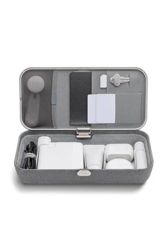 Orbitkey przenośny organizer biurowy z funkcją ładowania bezprzewodowego Nest v2 24 x 12 x 5 cm WNS2.ASH.104 szary AA00