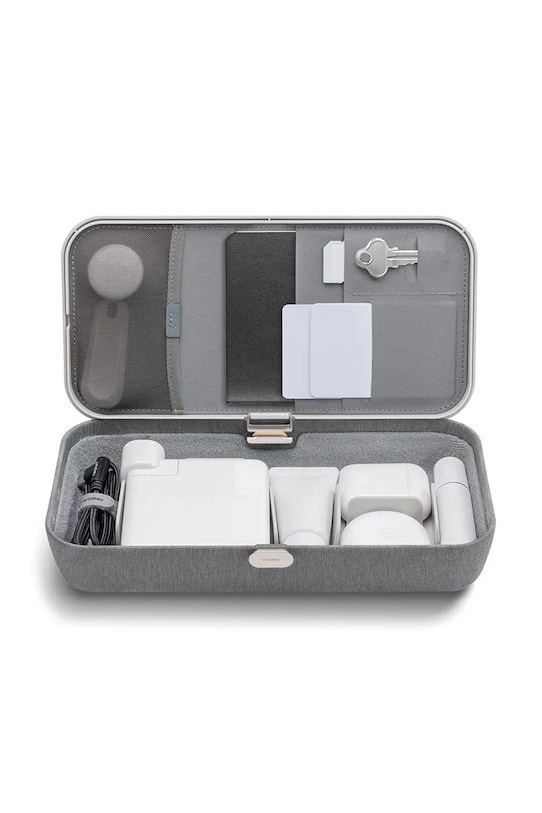Prenosný kancelársky organizér s funkciou bezdrôtového nabíjania Orbitkey Nest v2 24 x 12 x 5 cm WNS2.ASH.104 sivá AA00