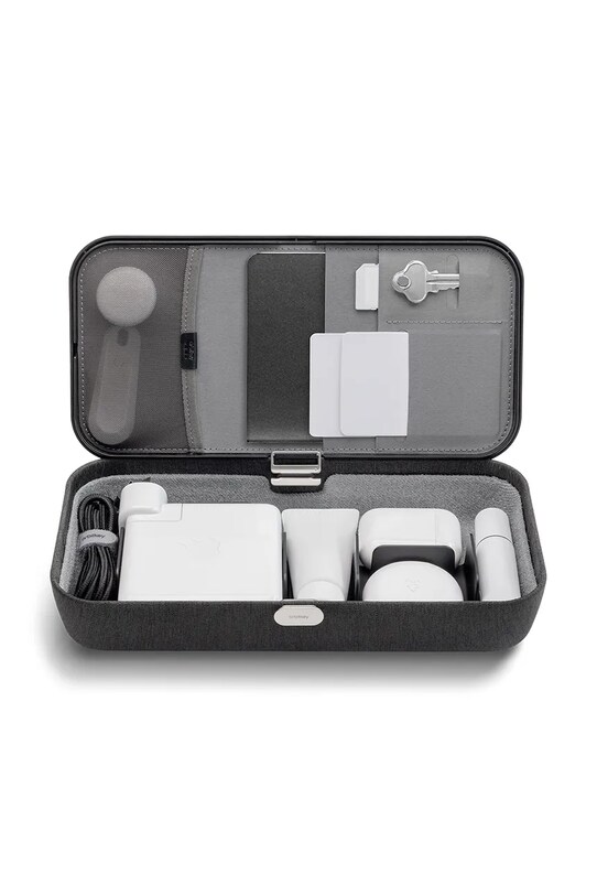 Orbitkey przenośny organizer biurowy z funkcją ładowania bezprzewodowego Nest v2 24 x 12 x 5 cm WNS2.BLK.104 czarny AA00