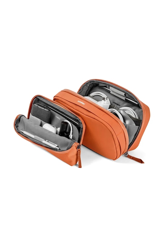 Ταξιδιωτικός οργανωτής Orbitkey Tech Pouch 23 x 14 x 8 cm πορτοκαλί WTP1.TER.109