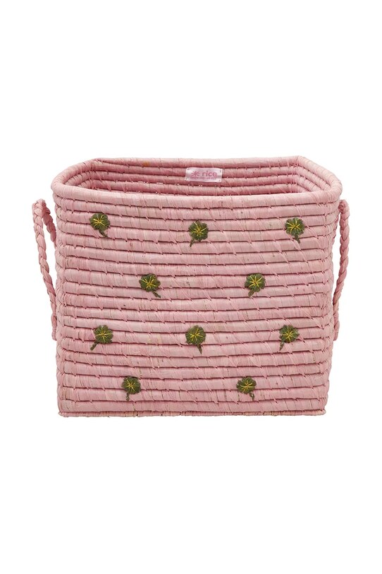 Rice cestino portaoggetti 25 x 30 x 30 cm rosa BSRAT.30CLO