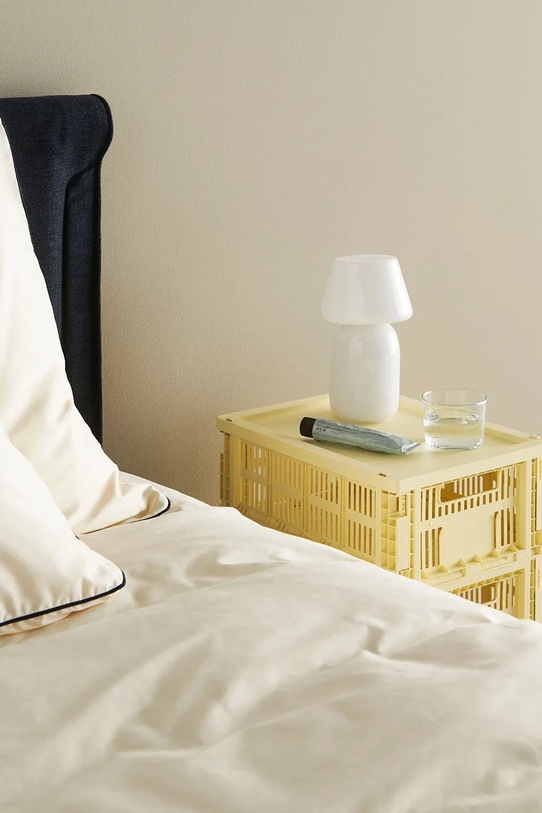 Salon i sypialnia HAY pudełko do przechowywania Colour Crate M / 14 x 26,5 x 34,5 cm AB634A602AB86 żółty