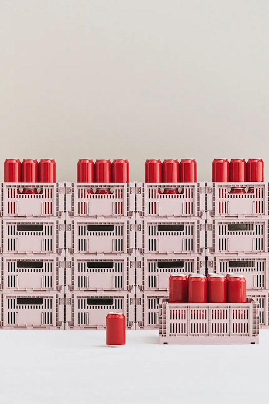 HAY tároló Colour Crate M / 14 x 26,5 x 34,5 cm AB634A602AC68 rózsaszín AA00