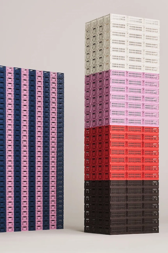 HAY tároló Colour Crate M / 14 x 26,5 x 34,5 cm burgundia AB634A602AG31