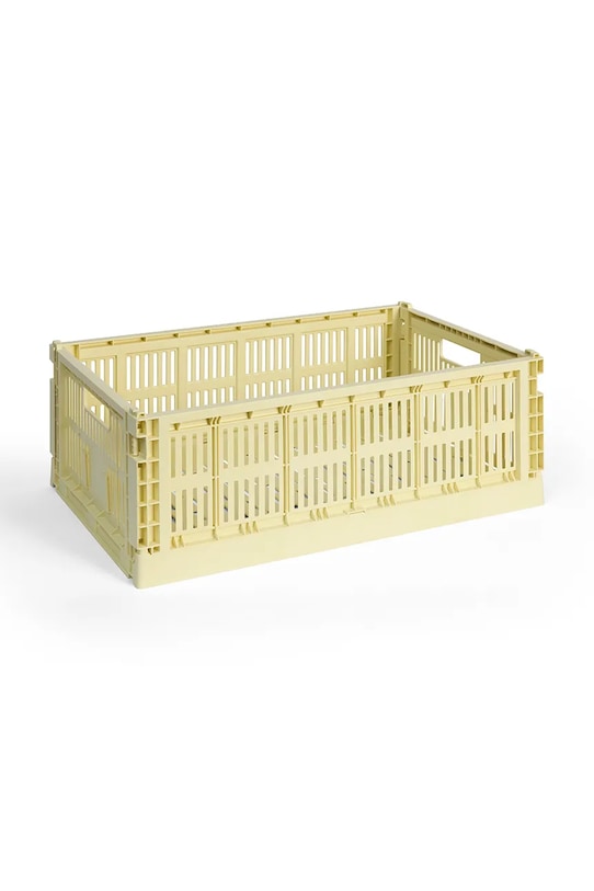 HAY pudełko do przechowywania Colour Crate L / 18,5 x 34,5 x 53 cm żółty AB634A603AB86