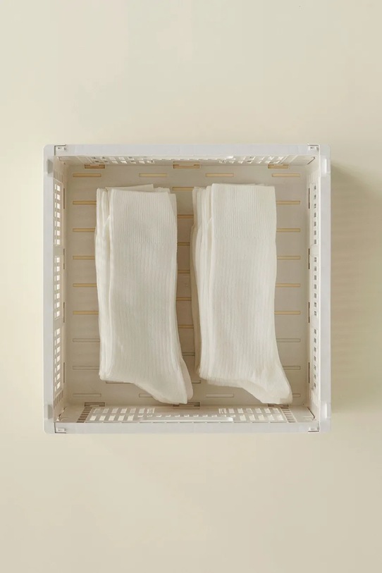 Obývací pokoj a ložnice Úložný box HAY Colour Crate M / 14 x 26,5 x 34,5 cm AB634F125AB90 bílá