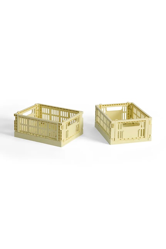 Úložný box HAY Colour Crate Mini 8 x 13 x 17 cm 2-pack žlutá AE358A668AB86