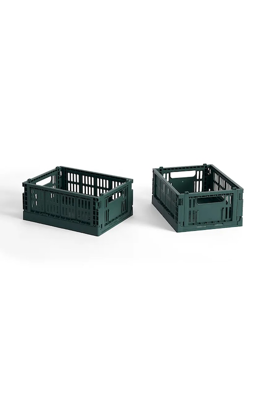 Ящик для хранения HAY Colour Crate Mini 8 x 13 x 17 cm 2 шт зелёный AE358A668AE77