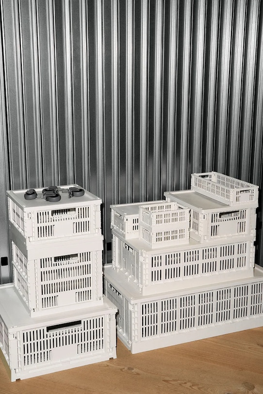 HAY pudełko do przechowywania Colour Crate Mini 8 x 13 x 34,5 cm AE358B008AB90 biały AA00