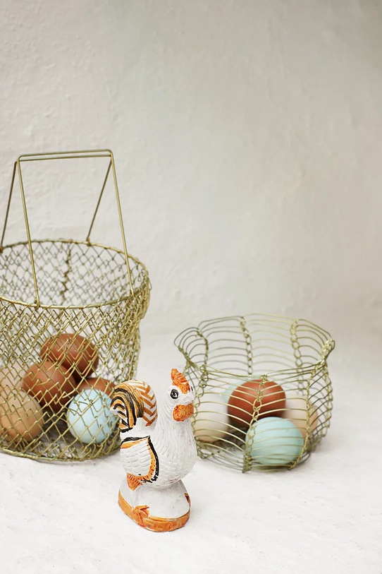 Salon i sypialnia Madam Stoltz kosz do przechowywania 15 x 27 cm 29899AB żółty