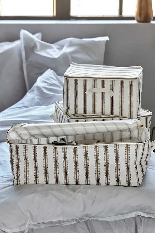 House Doctor set de coșuri de depozitare HDVibes 35 x 55 cm 3-pack 205720534 alb AA00