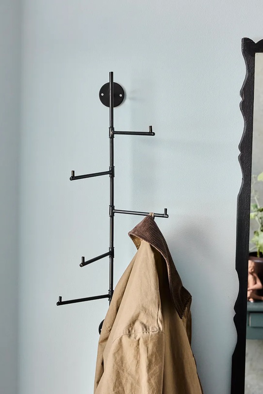 Salon i sypialnia House Doctor wieszak ścienny HDFlex 70,5 cm 900000084 czarny