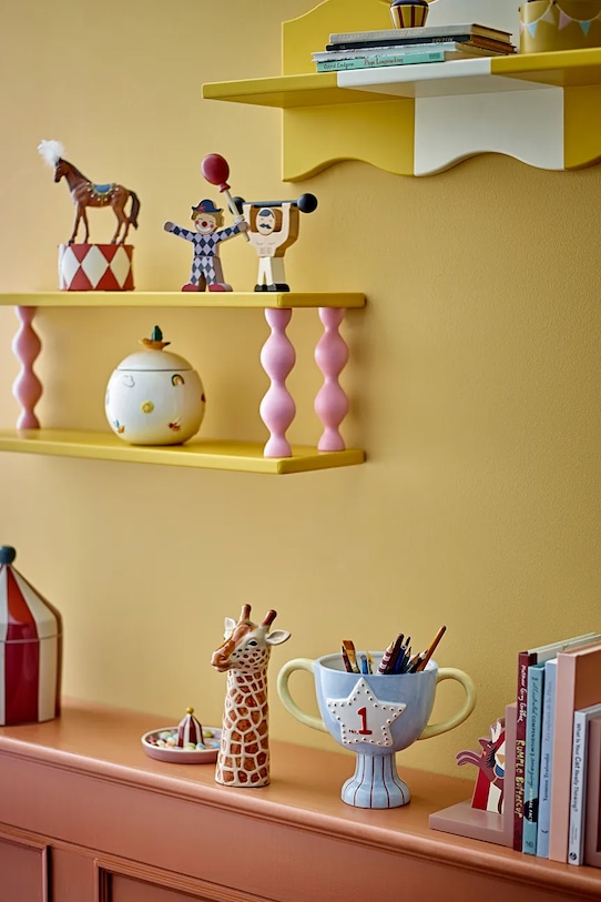 Bloomingville raft de perete Bibiola 60 x 21,5 x 17 cm galben 82062920