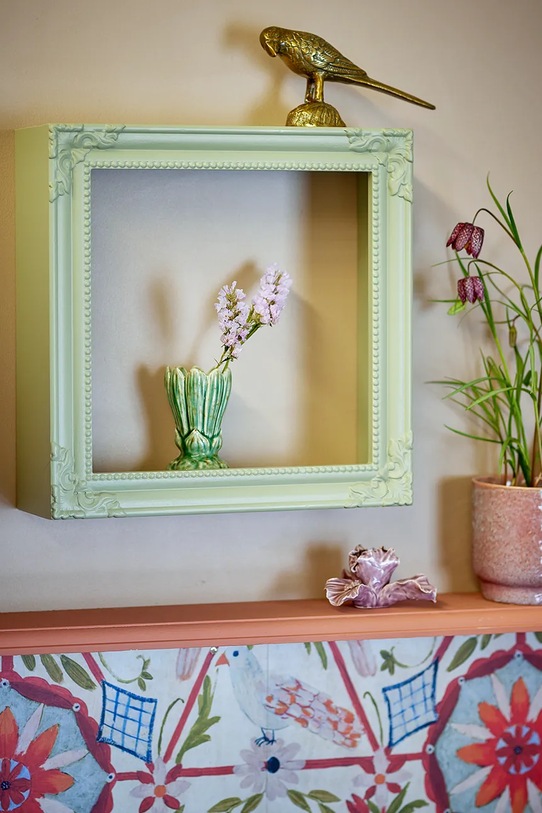Κρεμαστό ράφι Bloomingville Larna 35 x 35 x 12 cm πράσινο 82065010