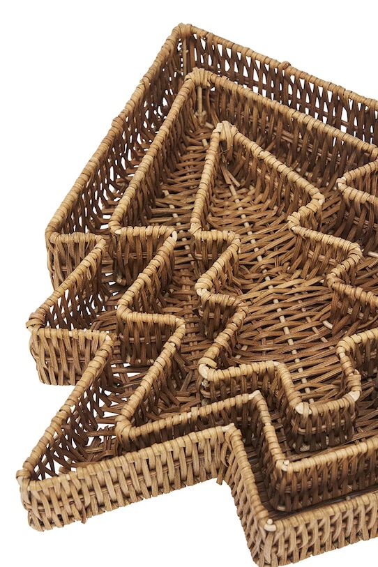 Madam Stoltz díszkosarak 3 db MK92454.3 barna AA00