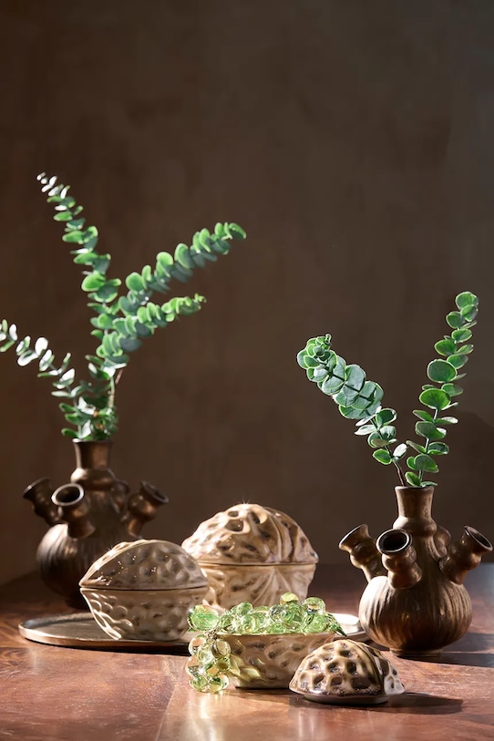 Light & Living pojemnik z pokrywką 18,5 x 15,5 x 14,5 cm brązowy 5742782