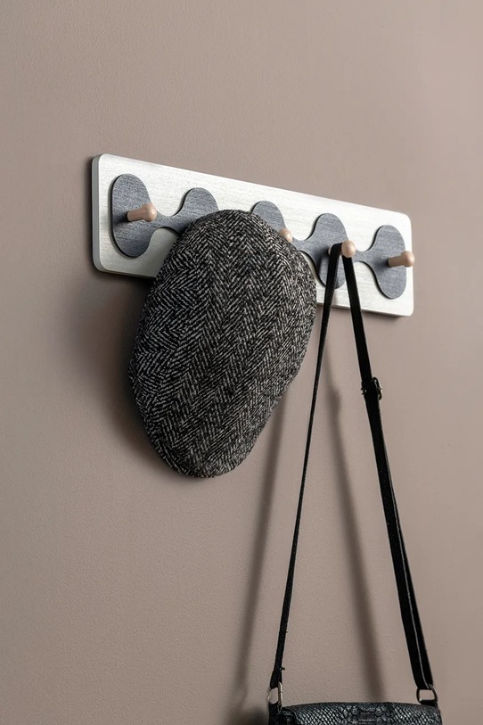 Obývací pokoj a ložnice Věšák Present Time 4,5 x 11,5 cm PT4360WH vícebarevná
