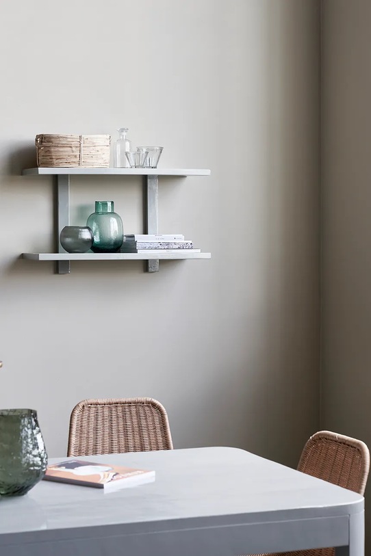 Salon i sypialnia House Doctor półka ścienna HDSheo 75 x 50 x 25 cm 203442013 szary