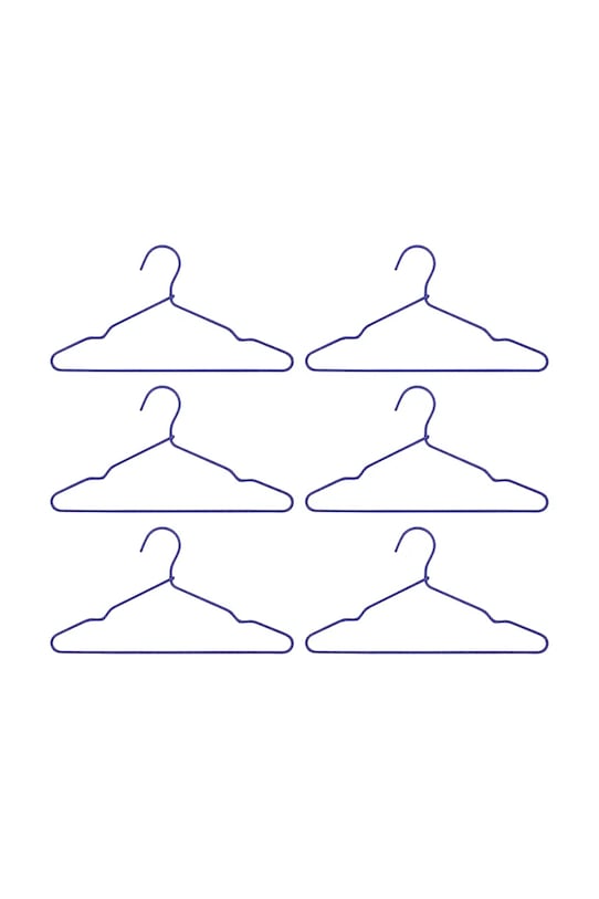 House Doctor zestaw wieszaków na ubrania HDWire 6-pack niebieski 900000976