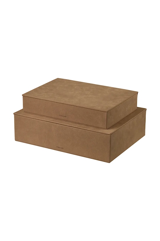 Blomus zestaw pudełek do przechowywania Sahla 35 × 25 × 7 / 40 × 30 × 11 cm 2-pack B68327 brązowy AA00